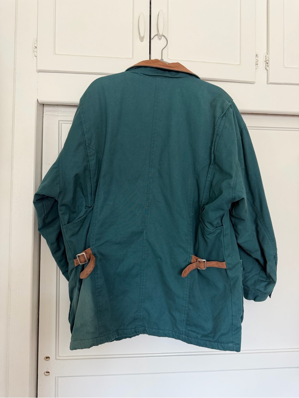 Vintage Free Country Green Barn Coat Chore Jacket Plaid Lined Men’s Medium - Picture 2 of 9